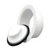 Kitchen 3-Bolt Garbage Disposal 3.5" Sink Drain Flange and Stopper Set, White