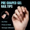 TOMICCA False Nail Tips, punte per unghie in gel