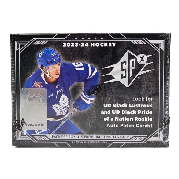 2023/24 Upper Deck SPx Hockey box (5 cards/bx)