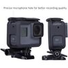 micros2u Frame Mount Compatible with GoPro Hero 7/6/5/(2018) Black Action Camera Top Open Protective Housing Case with Quick Release Bracket