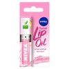 NIVEA Candy Pink Caring Lip Oil for Instant Moisture, 5.5ml