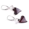 MyBernstein Amber Earrings Heart (Amber Jewellery 50072), Silver amber Silver, Amber