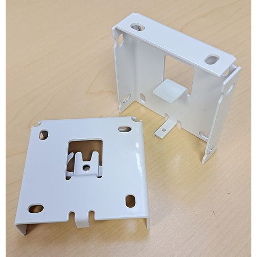 Rollease Brackets Fascia Type for R16 and Skyline Clutch. for Rolling, Roller, Screen Shade, Sun Screen. (R16 White Fascia, 3")