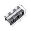 sourcing map Dual Rows 3 Positions 600V 60A Wire Barrier Block Terminal Strip