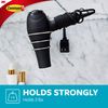 Command BATH39-SN-ES Hair Dryer Holder, Satin Nickel