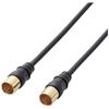 ORIGINALBASIC 4K8K TV Antenna Cable 2M Black Straight Plug to Straight Plug OB-TCSS2C20BK