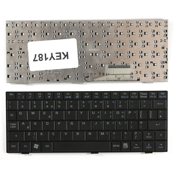 Power4Laptops UK Layout Black Replacement Laptop Keyboard Compatible With Asus Eee PC 900a