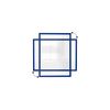 ALLboards Magnetic Document Frame A4 Blue, Clear Document Poster Holder for Metallic Surfaces, Magnetic Document Sleeve