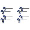 Irwin Quick Grip 530062 4-1/2" Quick-Grip One-Handed Micro Bar Clamp 4 Count