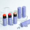 LIZLY Dewy Glow Cheek Hilighter Multi Balm Stick Korean Cosmetics, Spotlighting, Glitter, Sparkling, 3D Feel, for Cheeks, Lips, Cream (02, Pink Pink)