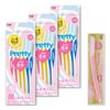 Kai Corporation Pretty Facial Razor, For Sensitive Skin, 18 Pieces + 1 Bonus Item, Female Razor, Facial Hair Eyebrows, Unwanted Hair Treatment Set, 1 Set, 18 Pieces (x 1)