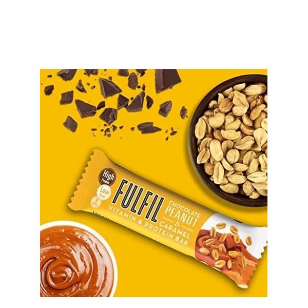 FULFIL Vitamin and Protein Bars 3 x 55 g Chocolate Peanut & Caramel Sugar Free