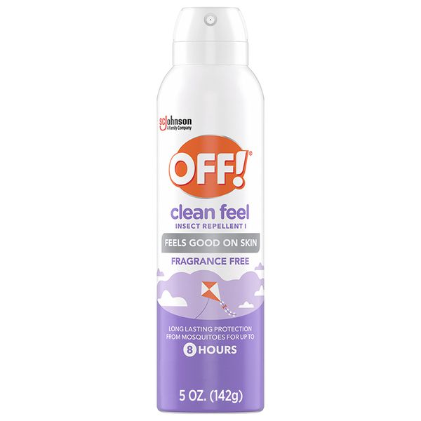 OFF! Clean Feel Insect Repellent Aerosol with 20% Picaridin, Bug Spray with Long Lasting Protection from Mosquitoes, Feels Good on Skin, 5 oz