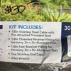 Harmony Railing 30FT HORIZONTAL 1/8IN CABLE RAIL KIT FOR 3IN Metal POST Deck