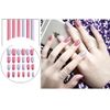 Medium Length Nails, Solid Color, Small Point, Multi-Color Matching, Beautiful, Cute, Handmade Nails, Pack of 24 (T3)