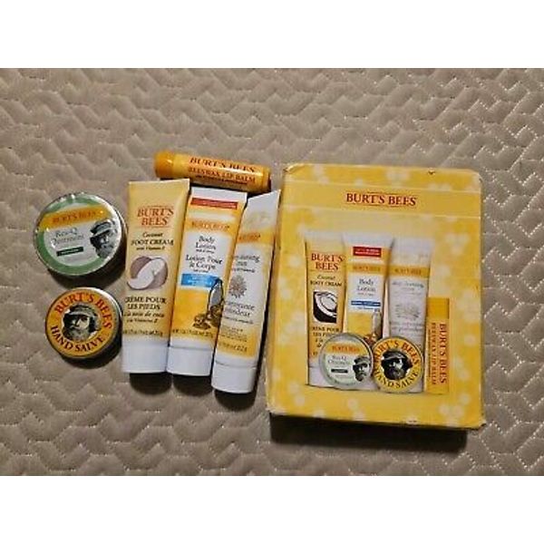 2 X Burt's Bees Lotion/Creams/Lip Balm, 6 Timeless Minis Kit