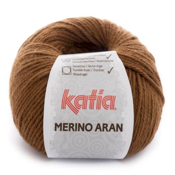 Lanas Katia Merino Aran Garn Haselnuss, Cod. 37