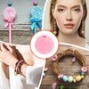 Sourcing Map 10Pcs Multicolor Velvet Beads, 16mm Round Flocking Craft Beads for DIY Projects