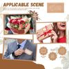 100-Piece Gift Card Envelopes with Window - Blank Envelopes for Invitations & Mailing - Brown