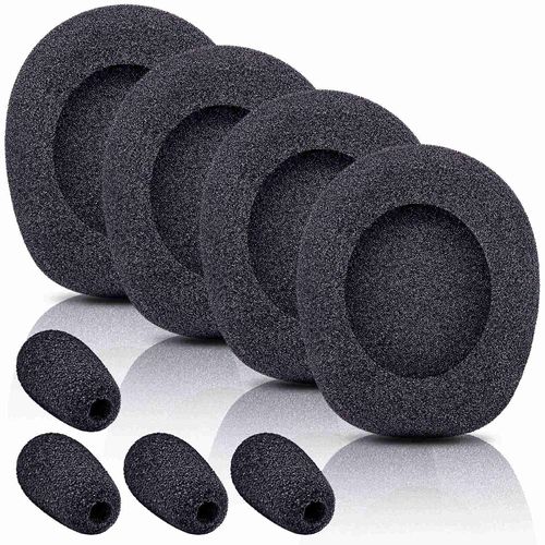TRANSTEK B450-XT Kit Replacement Ear Pads Cushion Mic Foam Compatible with B450-XT B450XT Headset I B450 XT Accessories