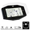 Speedo Angels GSX-R1000 2017+ Dashboard screen protector: 3 x Ultra Clear