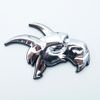 2pcs Custom Head Side Emblems 3D Badges Nameplate Replacement for Ram 1500 2500 3500 (Chrome)