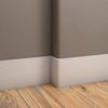 5.5" x 3/4" Inside Corner Baseboard Molding and Trim Block. Pine. (1)