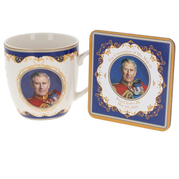 Lesser & Pavey King Charles III Coronation Mug/Coaster