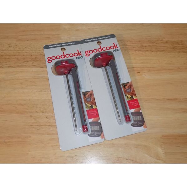 2 Pack Good Cook Pro Instant Read Thermometer 20880 Comfort Grip Handle