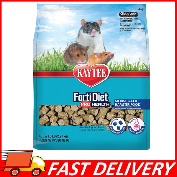 Kaytee Pro Health Mouse, Rat & Hamster Food, Supports Healthy Digestion 5 lb