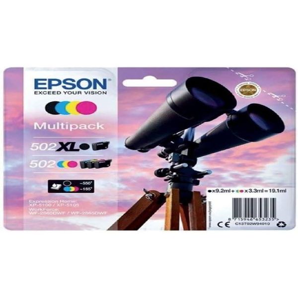 Epson Multipack 4-Colours 502 XL Black/STD. CMY