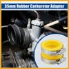Partuto 35mm ID Yellow Carburetor Adapter Intake Pipe Boot Interface - 1Pcs Replacement