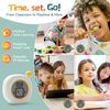 VEWINGL Visual Timer with Clock and Alarm, Adjustable Desktop Timer for Autism, ADHD, Time Management, Ideal for Work, Study, Tasks, and Kitchen