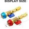 R134A Valve Core Quick Remover Installer, 2 Pack High Low Pressure Valve Core...