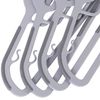 S-Shape Plastic Hangers Non Slip 50 Pack 360° Swivel Hook Space Saving Organizer