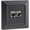 Milos Socket Switch Button Sets I Anthracite