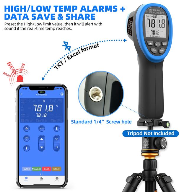 HoldPeak HP-1500 IR Thermometer