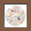 Doodlebug Design Shadow Box Insert Kit-Pretty Kitty Cat