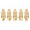 5pcs/set 1/8 BSP Valve Thread Adjustable Pneumatic Muffler Silencer Noise Exhaust Thread Flat Head Pneumatic Air Speed Controller