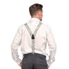 Formal Patterned Y-Shape Braces/Suspenders with Musical Patterns, 3.5cm. Notes
