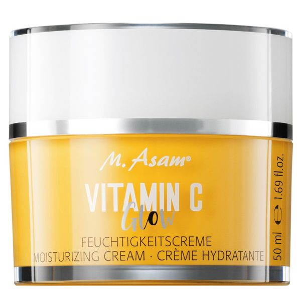 M. Asam Vitamin C Glow Feuchtigskeitscreme (50ml) – 24h Gesichtscreme mit Vitamin C Goldkomplex & Kurkuma, für strahlend Frische Haut, Feuchtigkeitscreme für intensive Feuchtigkeit & Glow