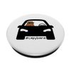 Funny Capybara, Capy Car Passenger Seat PopSockets Swappable PopGrip