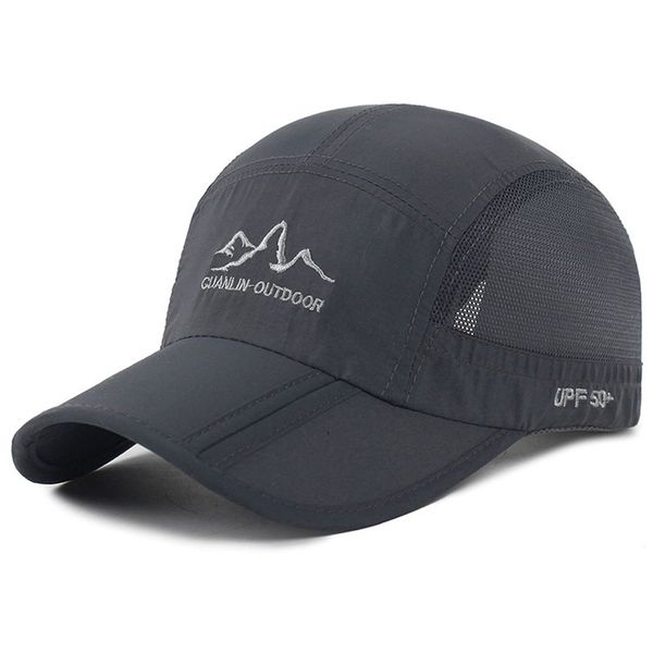 Estwell Baseball Cap, Basecap Herren Damen Baseball Kappen Baseballmütze Faltbarer Verstellbar Baseballkappe für Draussen, Sport und Reisen (A-dunkel grau)