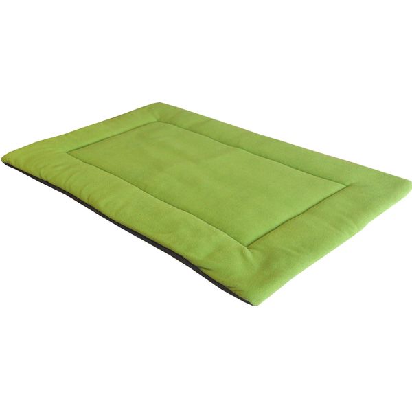 Downtown Pet Supply - Dog Crate Mat - Comfort Dog Bed or Cat Bed - Soft Fleece Nap Mat - Easy Maintenance, Machine Washable Dog Bed - Green - 42 in x 27 in - Extra Large Dog Bed