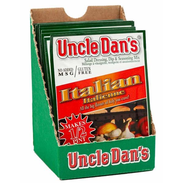 Uncle Dan's Italian Dressing | Singles Case – 12 Count (Pack of 1)