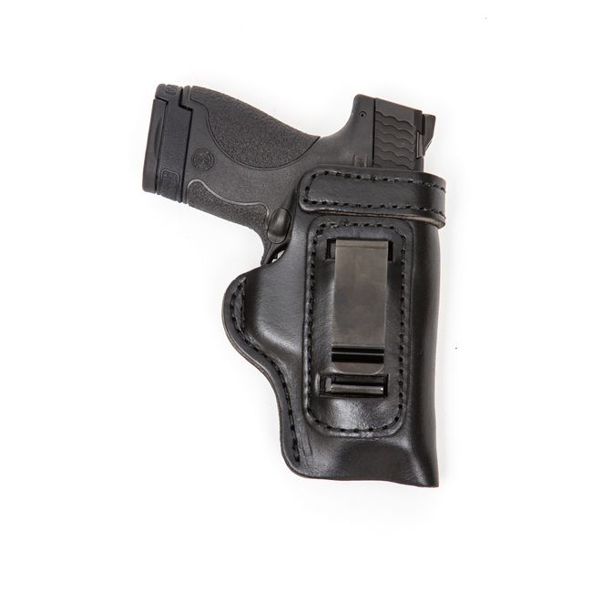 S&W M&P Compact 9 40 Pro Carry HD IWB Leather Conceal Carry Holster Black