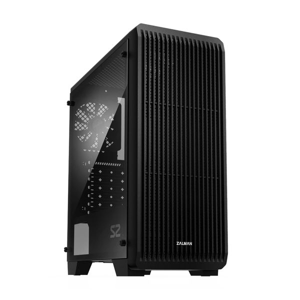 Zalman - S2 - ATX Mid-Tower PC Case - Full Acrylic Side Panel - Mesh Front Pa...
