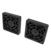 sourcingmap Plastic Office Square Dustproof Filter 40mm PC Case Fan Mesh 2pcs Black