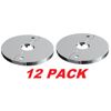 ProFlo Floor Ceiling Plate Cover Split Flange Replacement 1/2” Chrome (12 PACK)