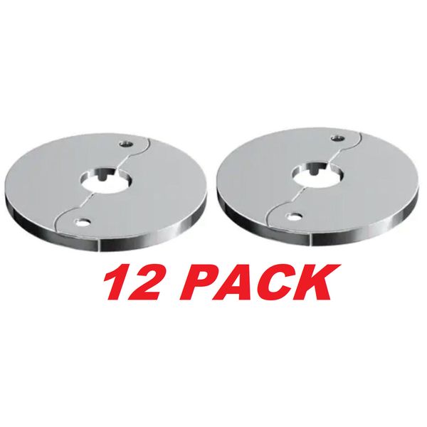 ProFlo Floor Ceiling Plate Cover Split Flange Replacement 1/2” Chrome (12 PACK)